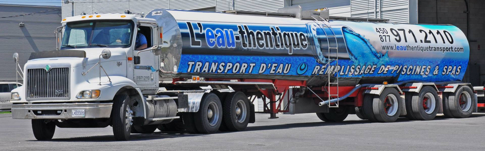 Transport d'eau potable, urgence villes, remplissage piscines, eau chaude | L'Eau-Thentique transport