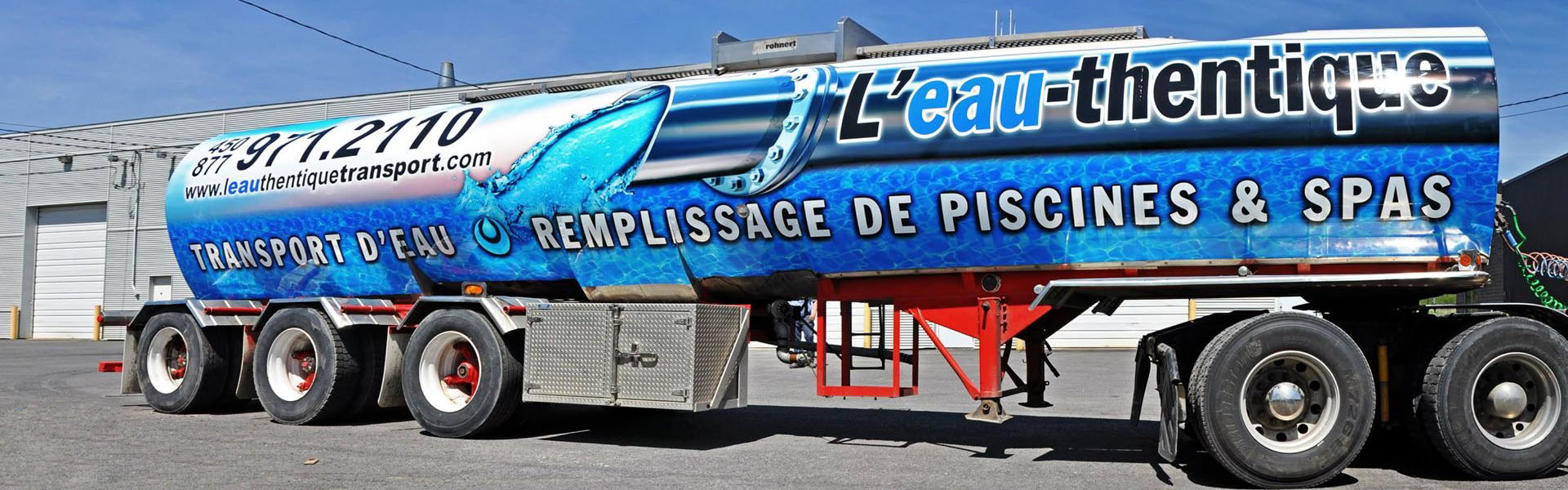 Location citernes, livraison eau camion citerne | L'Eau-Thentique transport