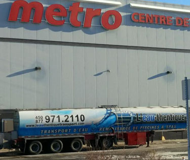 Water transportation, residential, industries | L'Eau-Thentique transport