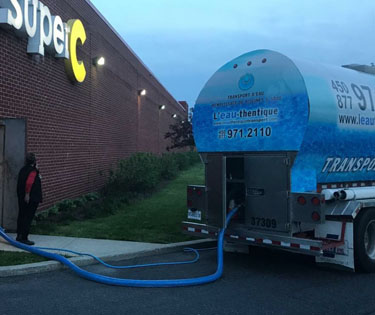 Water transportation, residential, industries | L'Eau-Thentique transport