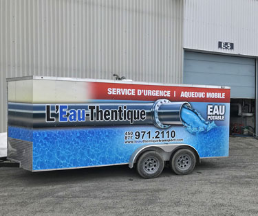 Transport eau potable, remplissage piscine, spa | L'Eau-Thentique transport